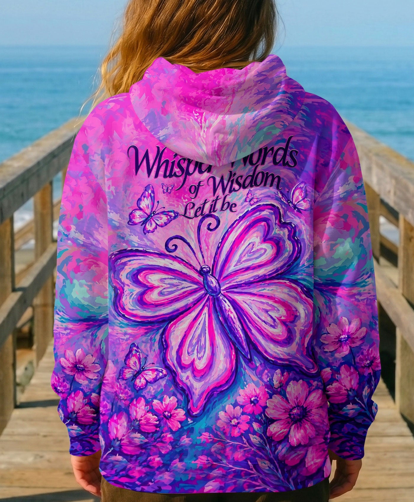 WHISPER WORDS OF WISDOM LET IT BE BUTTERFLY ALL OVER PRINT - TLHN2304261