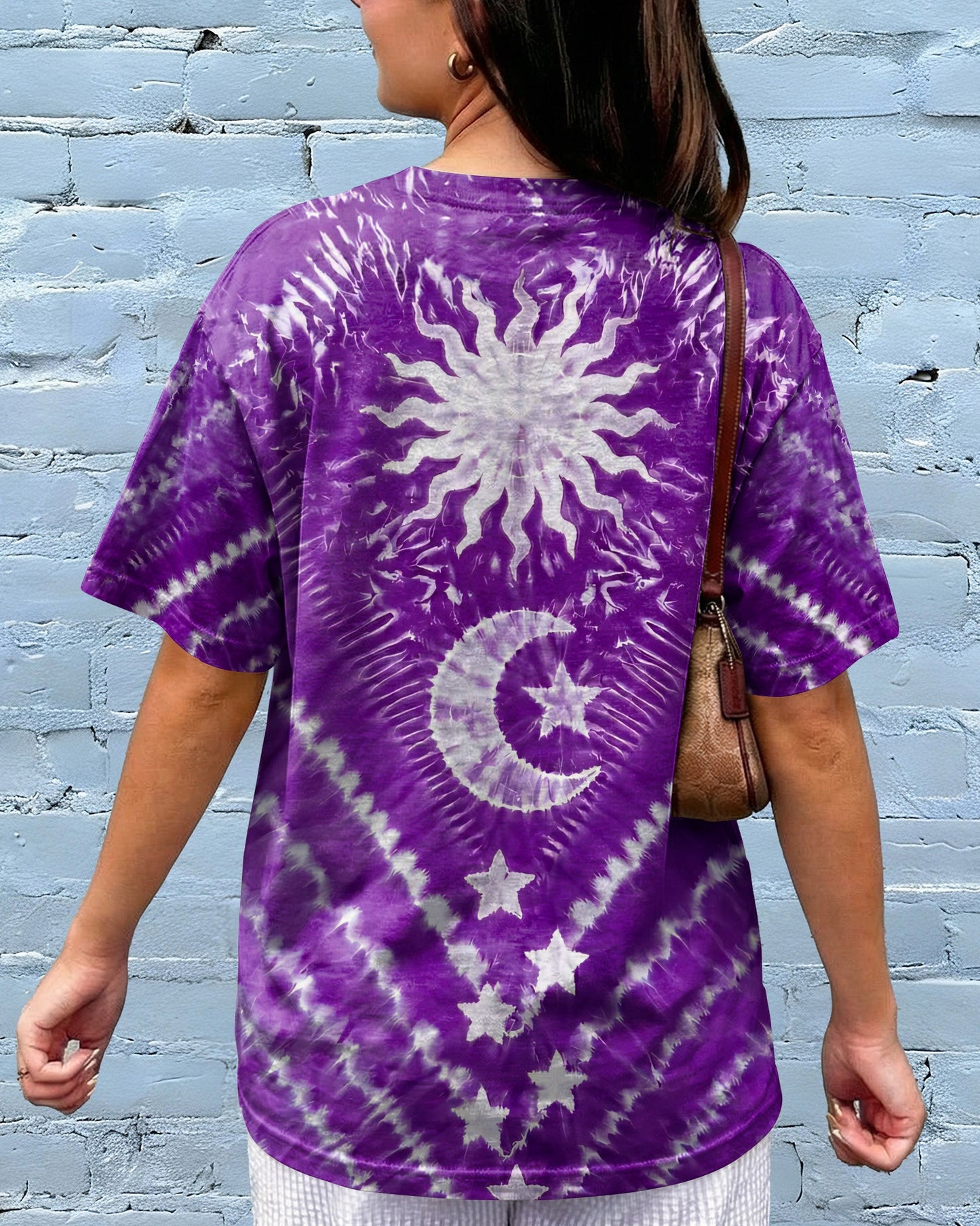 SUN MOON AND STARS PURPLE ALL OVER PRINT - TYQY1504261