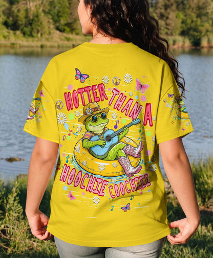 HOTTER THAN A HOOCHIE COOCHIE  FROG ALL OVER PRINT  - TLHN0505263