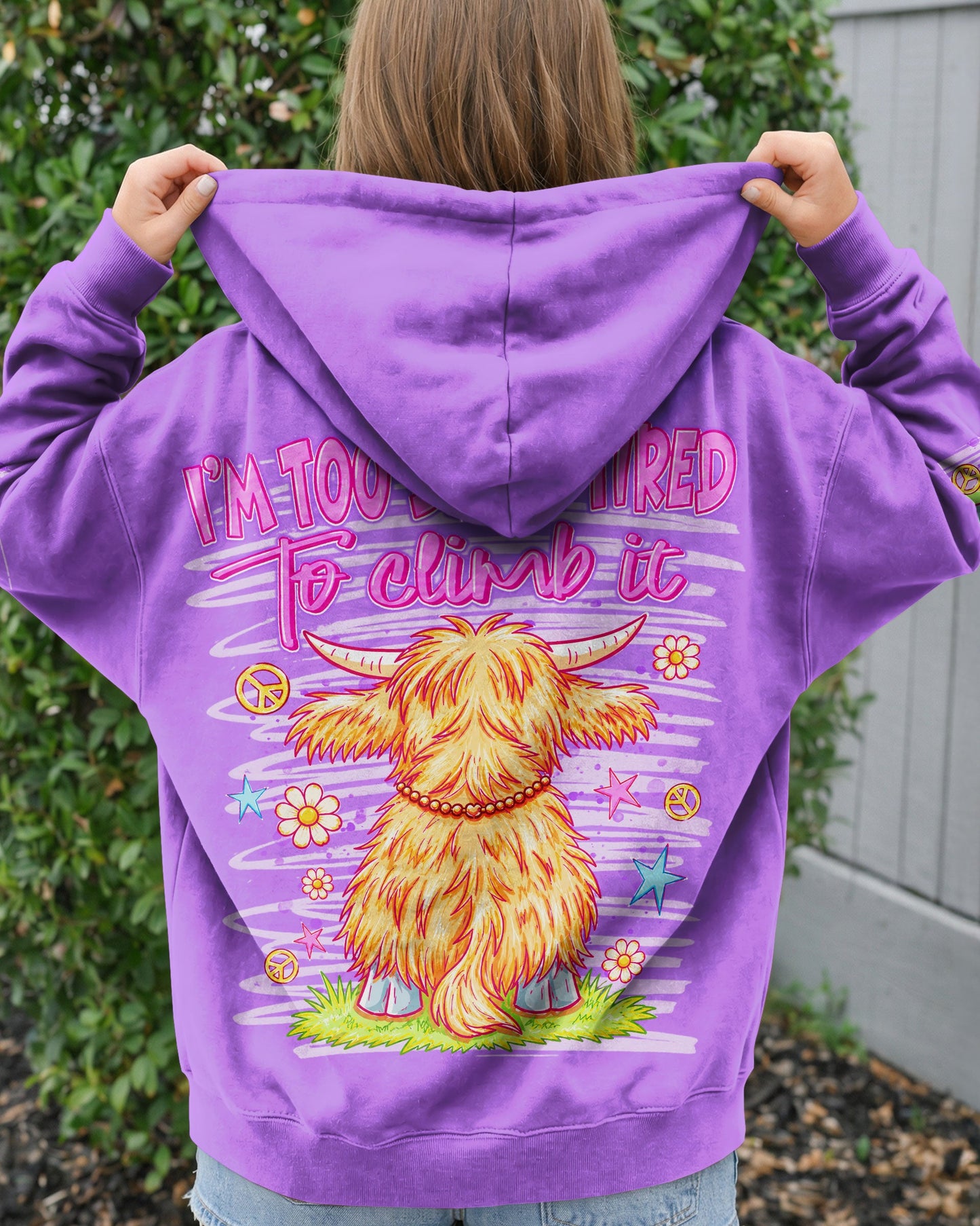 I WILL NEVER BE OVER THE HILL COW ALL OVER PRINT  - TLNT0605264