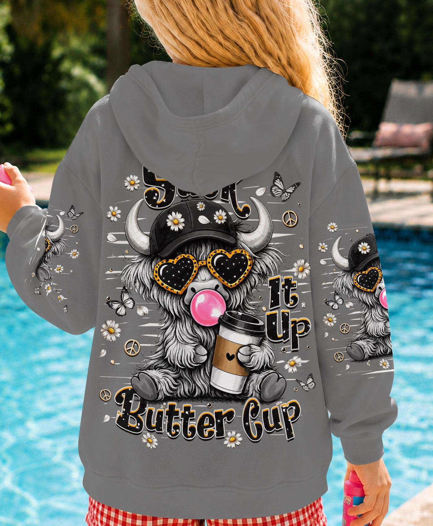 SUCK IT UP BUTTERCUP COW KIDS ALL OVER PRINT  - TLHN0806264