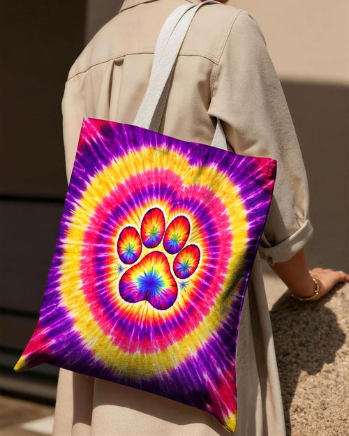DOG MAMA PAW PRINT SWIRL TOTE BAG - TLNT1504263