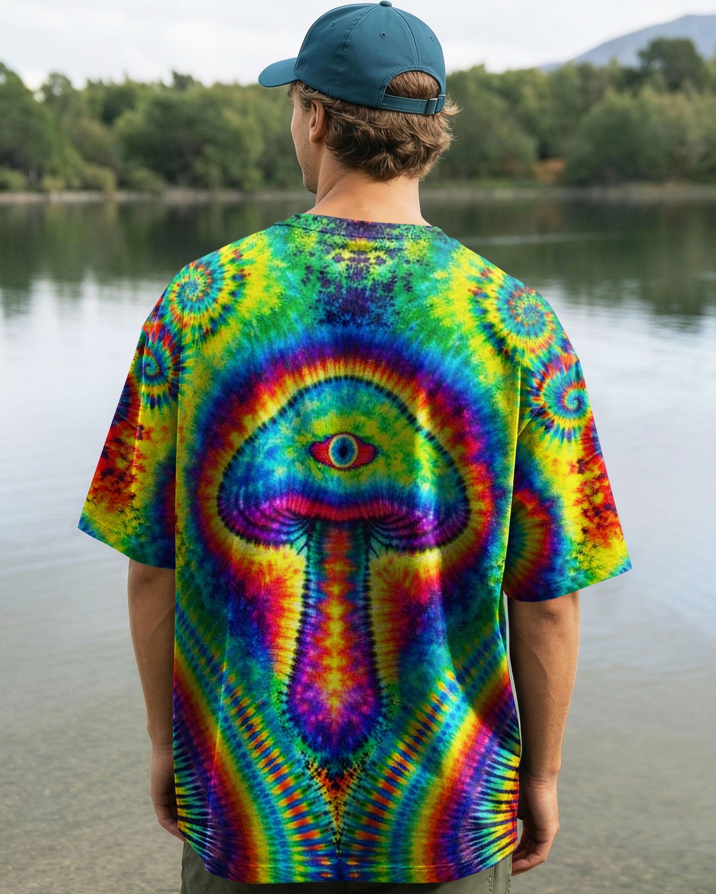 PSYCHEDELIC  MUSHROOM  COLORFUL ALL OVER PRINT - TLNT2004262