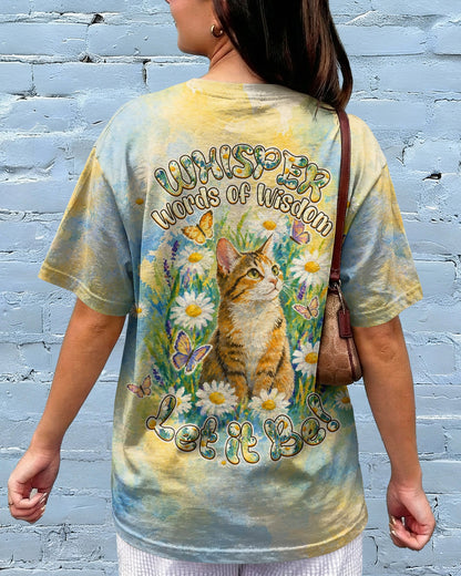 WHISPER WORDS OF WISDOM LET IT BE CAT ALL OVER PRINT   - TLHG2404261