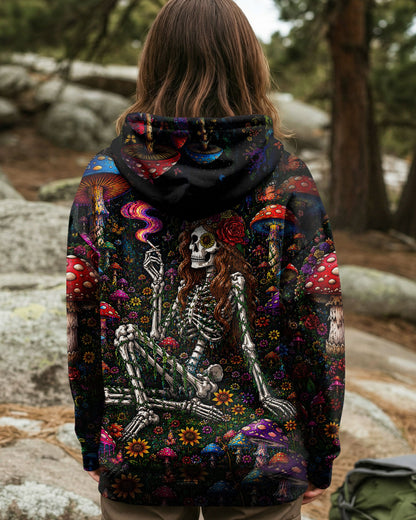 HIPPIE SKELETON SKULL MUSHROOM ALL OVER PRINT - TLTW1105262