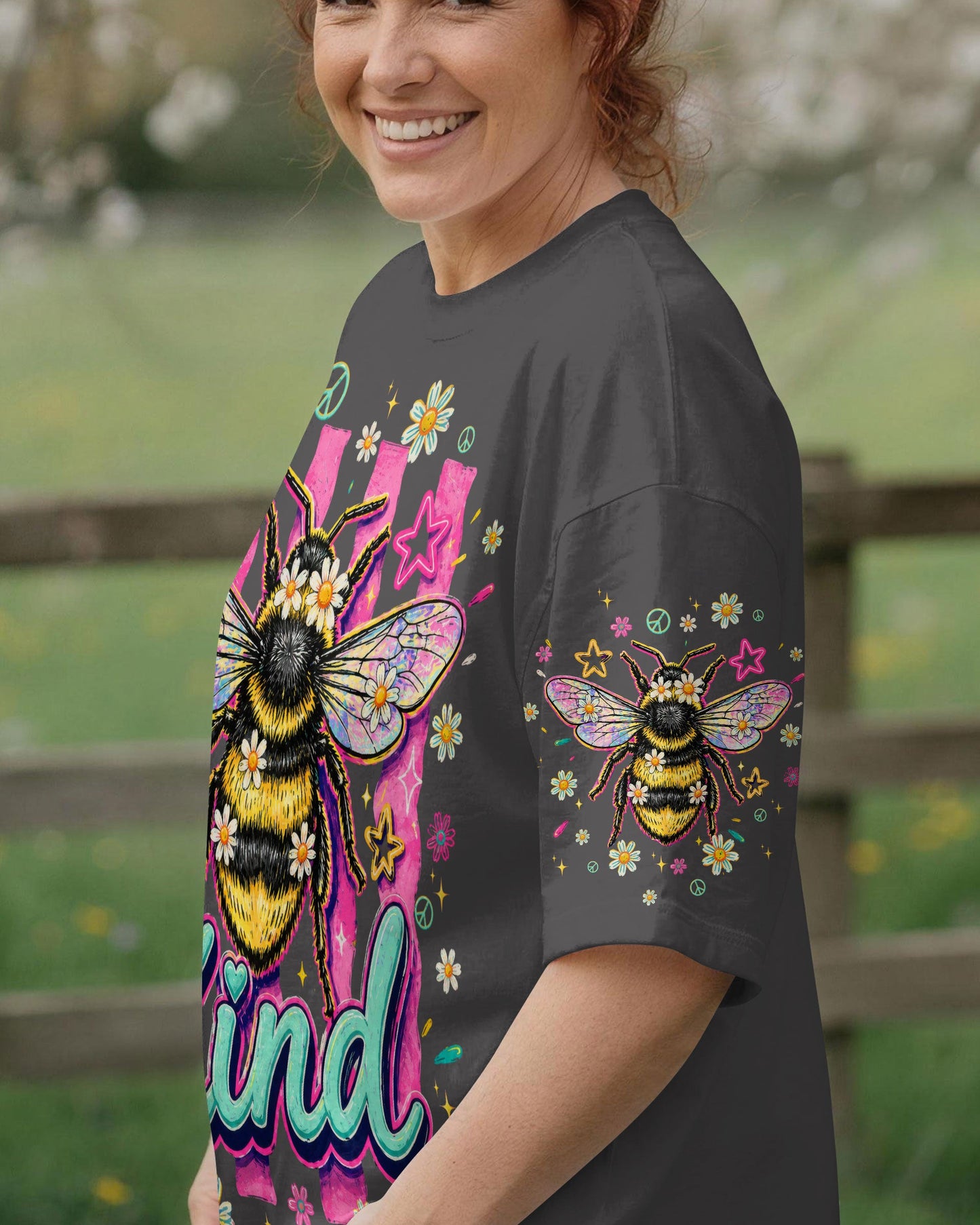 BEE KIND STRIPES  ALL OVER PRINT  - TLTW0805262