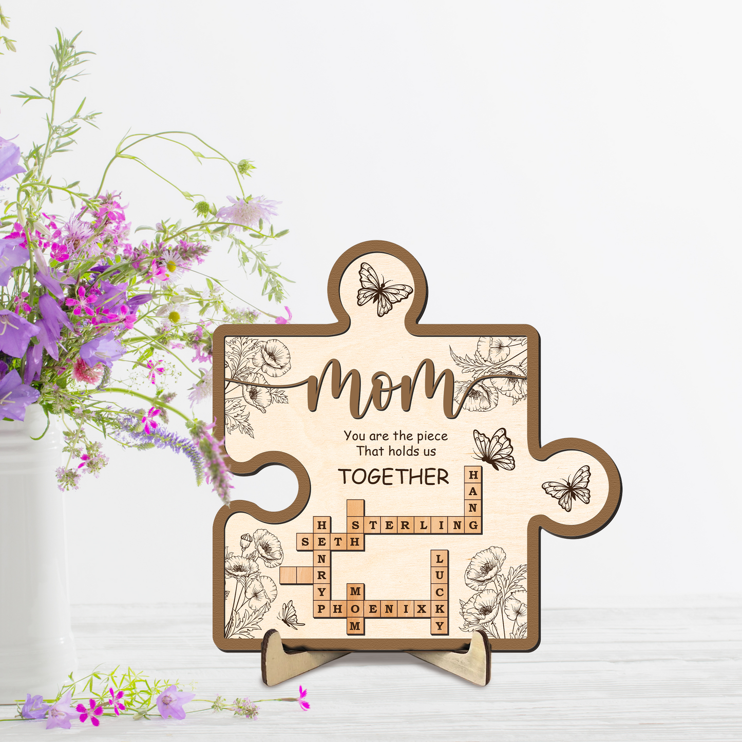 Mother's Day Custom Crossword Sign for Mom