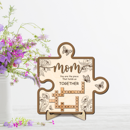 Mother's Day Custom Crossword Sign for Mom