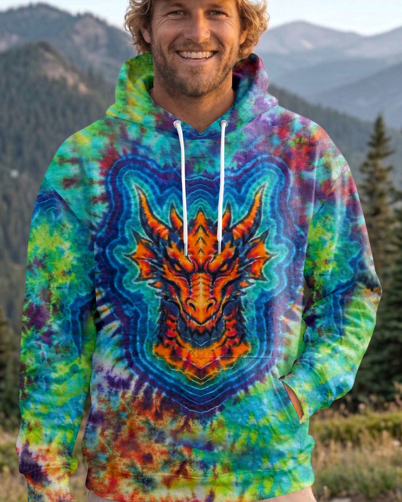 DRAGON SWIRL ALL OVER PRINT - TLHN0804262