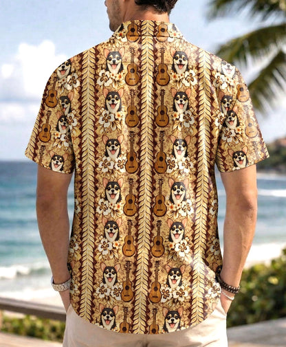 CHIHUAHUA GUITAR VINTAGE HIPPIE CAMP SHIRT - TLHN0804261