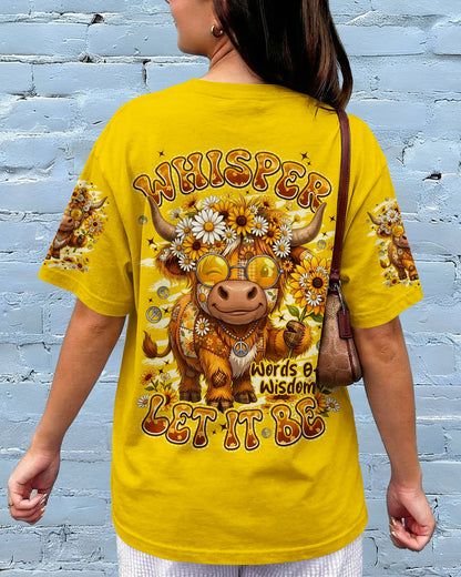 WHISPER WORDS OF WISDOM LET IT BE COW ALL OVER PRINT - TYPQ0906262