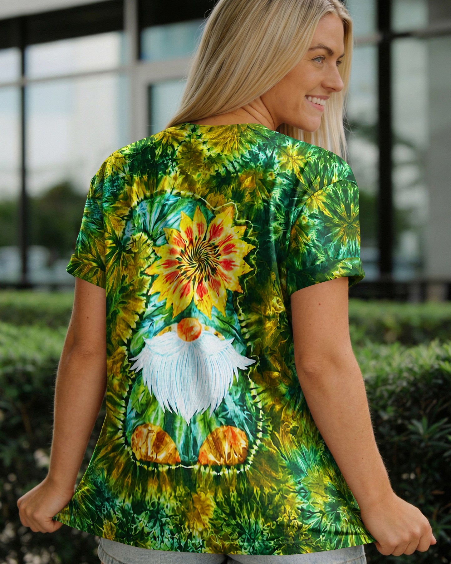 SUNFLOWER GNOME BURST ALL OVER PRINT - TLNT1505264