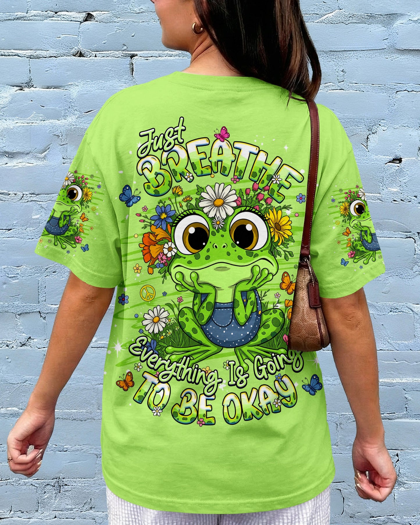JUST BREATHE FROG ALL OVER PRINT - TLHG2206263