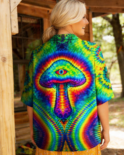 TRIPPY MUSHROOM CAMP SHIRT  - TLNT0304262