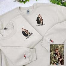 Load image into Gallery viewer, Valentine Personalized Embroidered Couple Hoodie Sweatshirt T-Shirt
