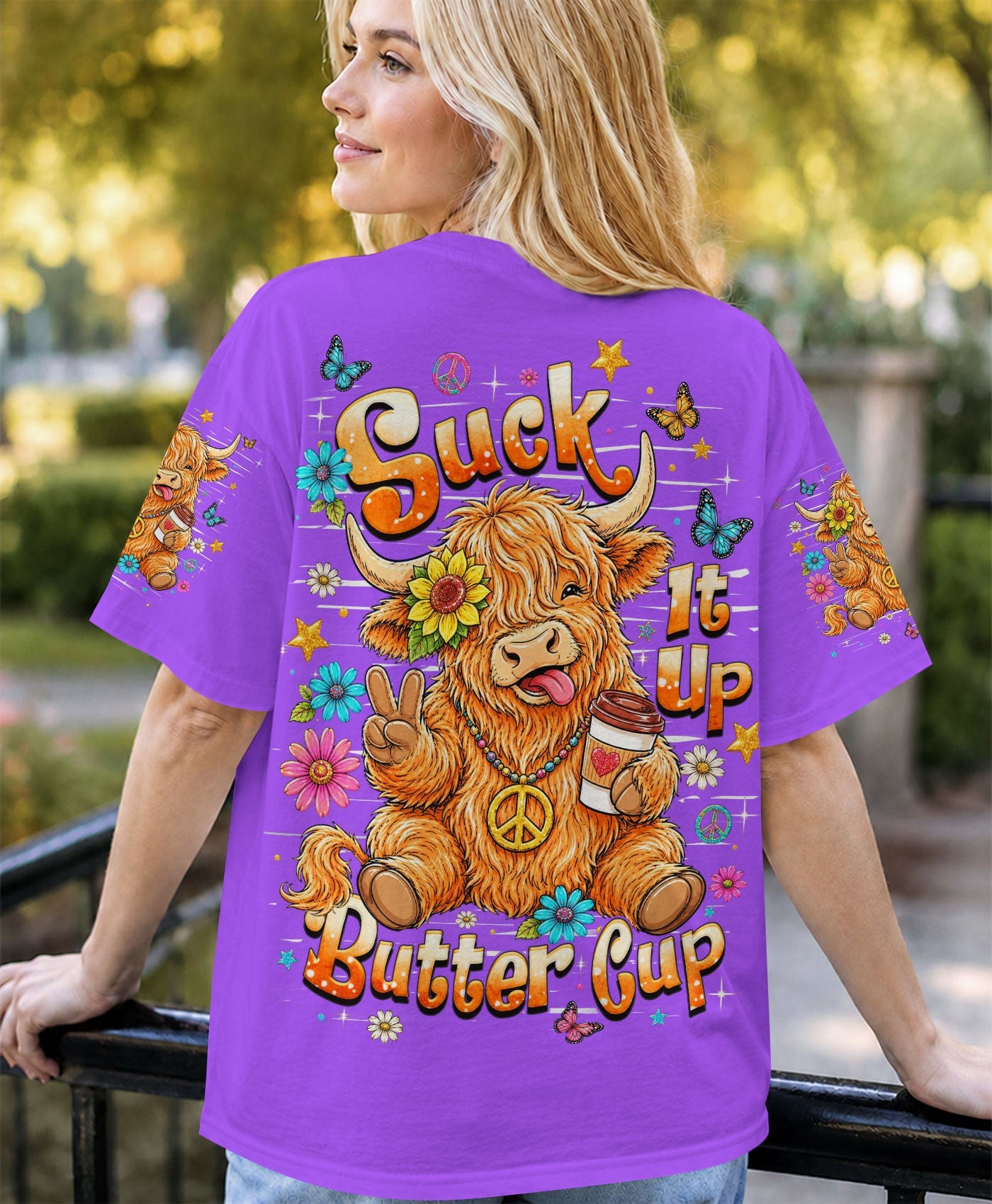 SUCK IT UP BUTTERCUP COW  ALL OVER PRINT   - TLHN0806265