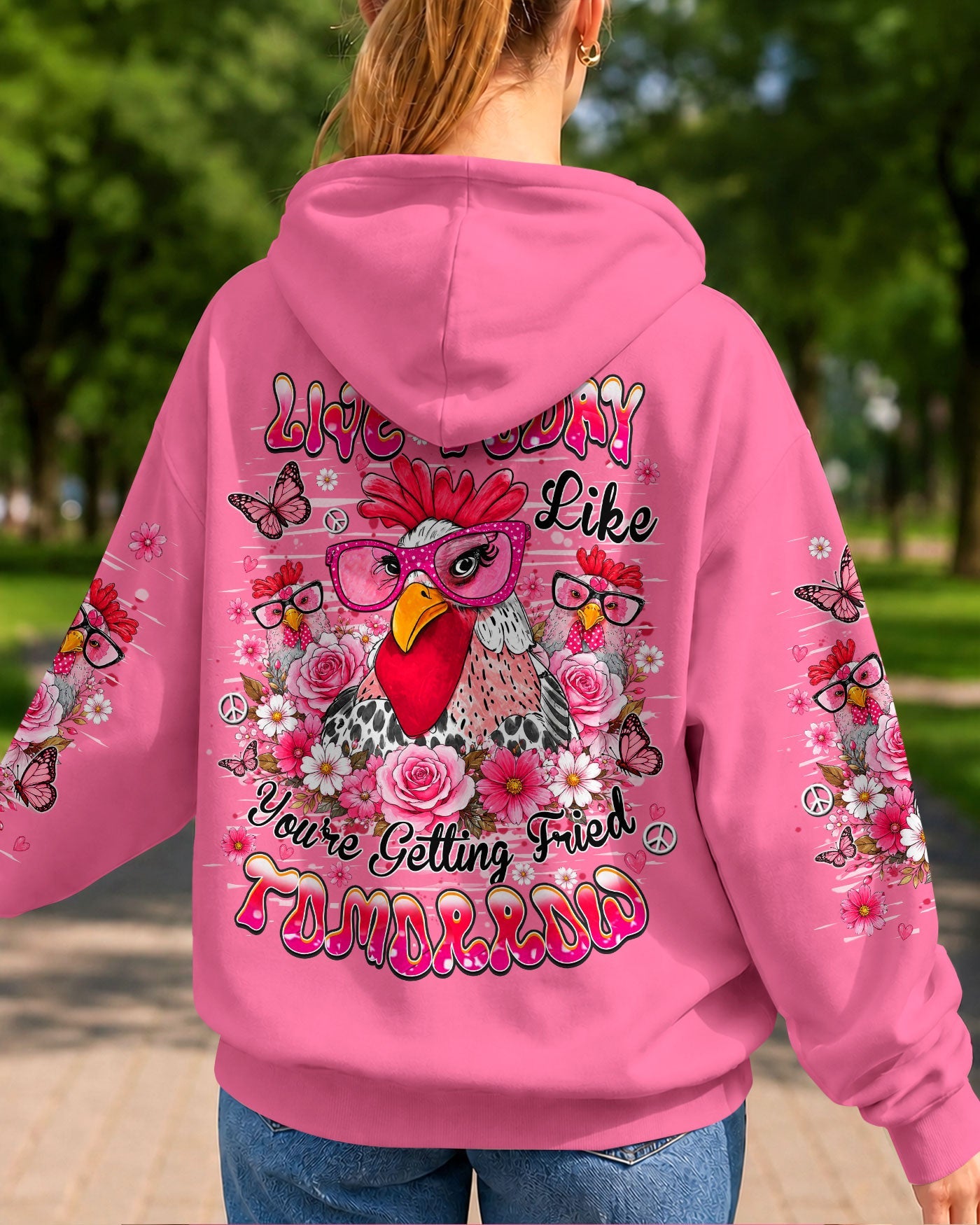 LIVE TODAY CHICKEN  ALL OVER PRINT - TLHN0906262