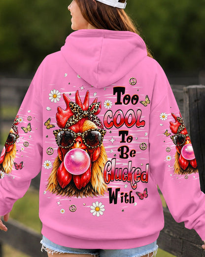 TOO COOL TO BE CLUCKED WITH CHICKEN ALL OVER PRINT  - TLHN1006261