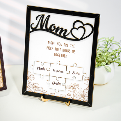 Mother's Day Personalized Mom Puzzle Sign