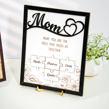Load image into Gallery viewer, Mother&#39;s Day Personalized Mom Puzzle Sign
