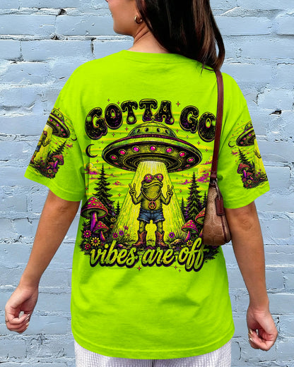 GOTTA GO VIBES ARE OFF FROG ALL OVER PRINT - TLNT1906261