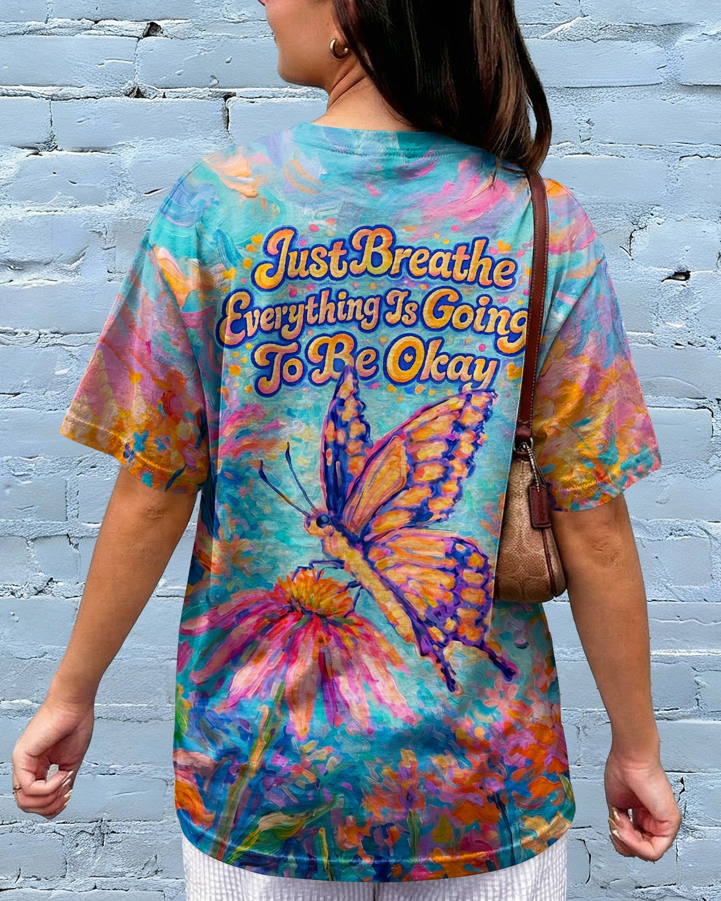 JUST BREATHE BUTTERFLY ALL OVER PRINT  - TLNO1404261