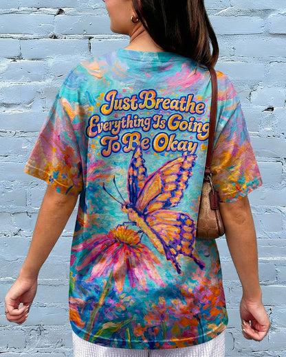 JUST BREATHE BUTTERFLY ALL OVER PRINT  - TLNO1404261
