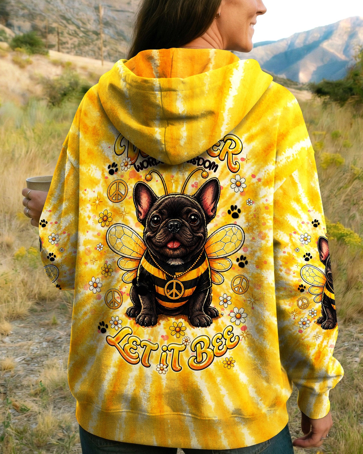 WHISPER WORDS OF WISDOM LET IT BEE FRENCH BULLDOG  ALL OVER PRINT  - TLNT2804262