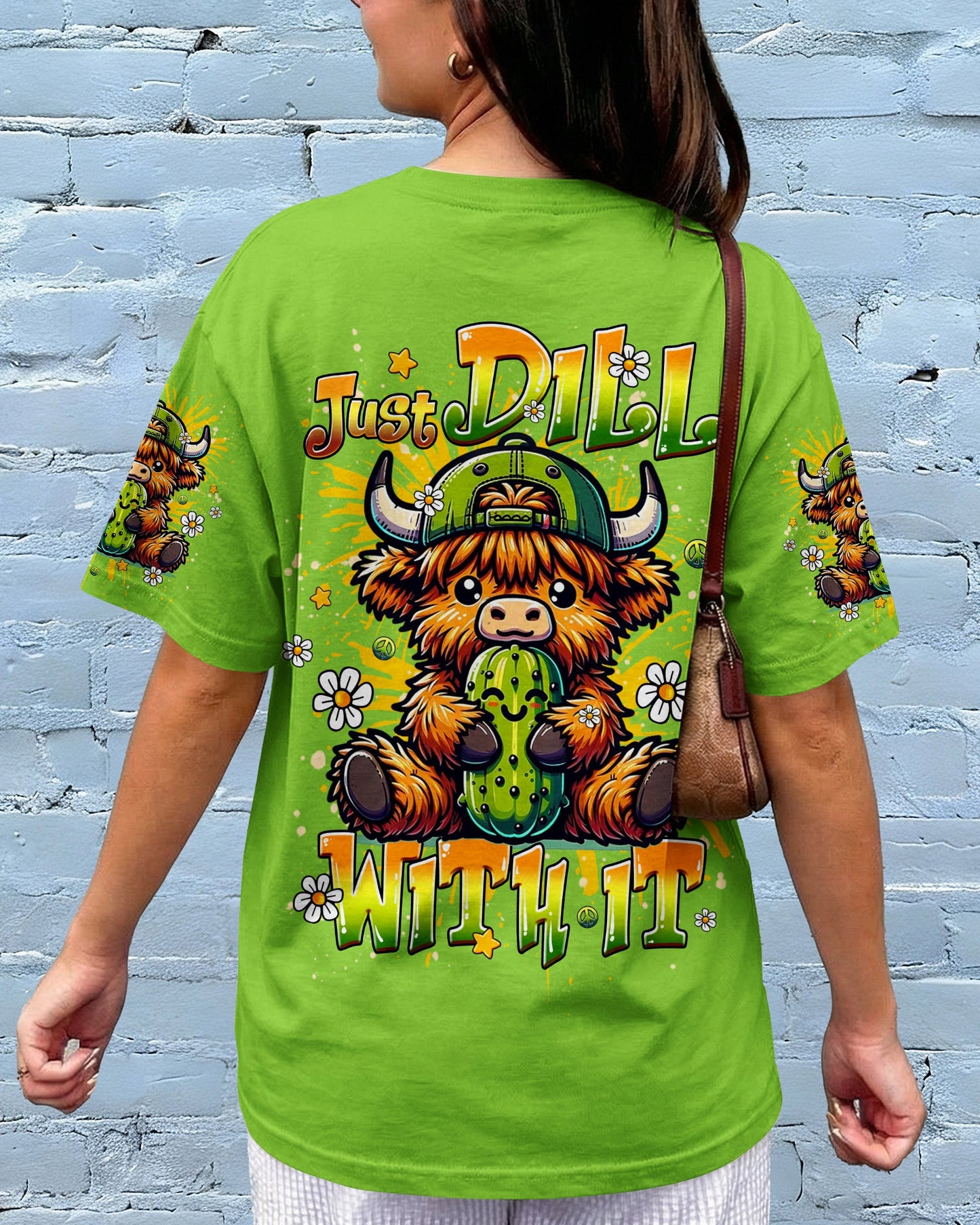 JUST DILL WITH IT COW ALL OVER PRINT - TLHG1106261