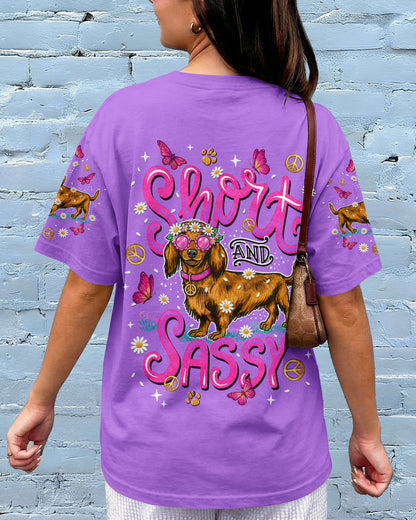 SHORT AND SASSY  DACHSHUND DOG  ALL OVER PRINT - TLNT2605262