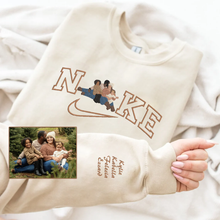 Load image into Gallery viewer, Mother&#39;s Day Personalized Embroidered Family Photo Hoodie Sweatshirt T-Shirt
