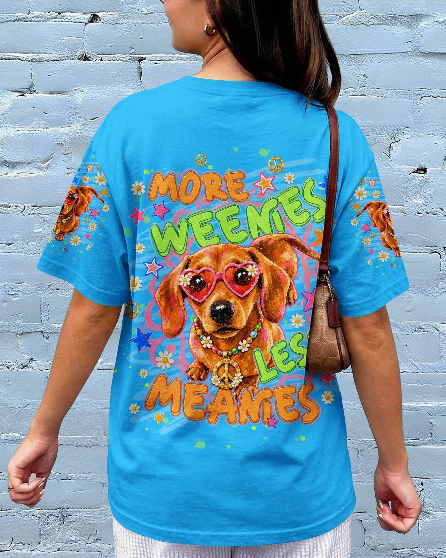 MORE WEENIES LESS MEANIES DACHSHUND DOG ALL OVER PRINT - TLNT1605263