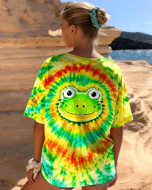 HIPPIE FROG SWIRL  KIDS ALL OVER PRINT   - TLNT2205262