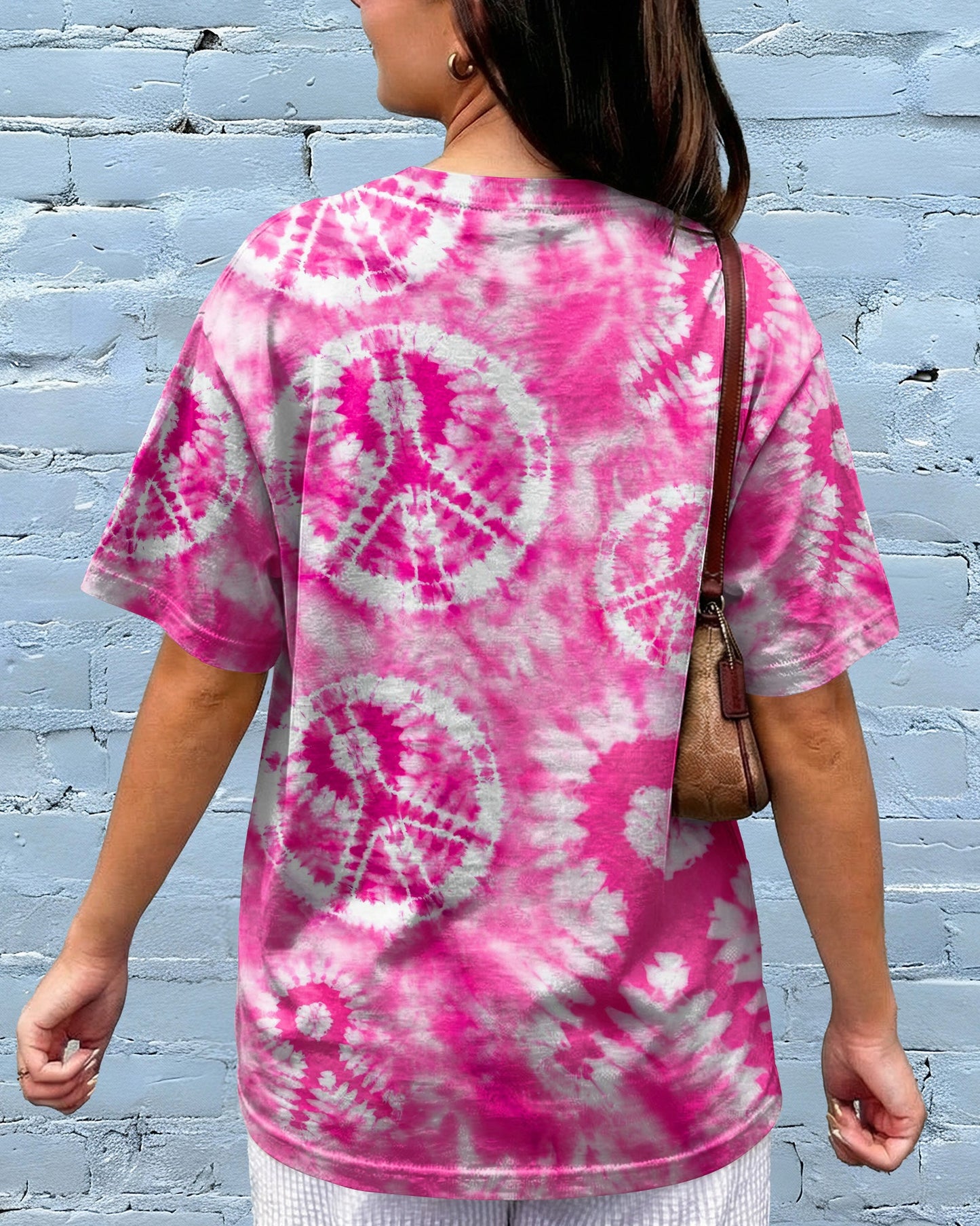 PINK PEACE SWIRL ALL OVER PRINT - RI1006261