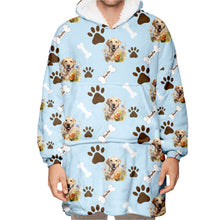 Load image into Gallery viewer, Personalized Pet Flower Blanket Hoodie
