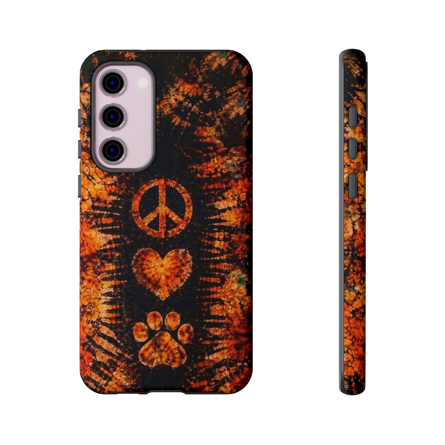 PEACE LOVE PAW PRINT VINTAGE  PHONE CASE  - TLHN2204264