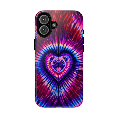 PUG DOG HEART SWIRL PHONE CASE  - TLTW1104264