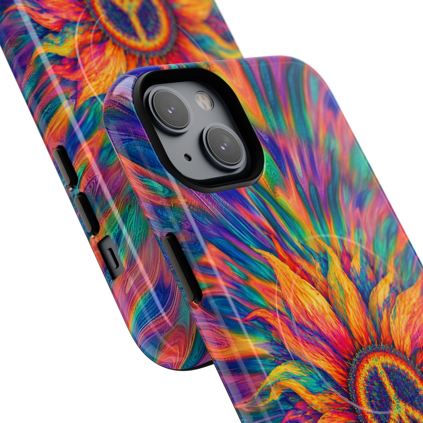 SUNFLOWER PEACE BURST MAGNETIC PHONE CASE - TLTW2906268