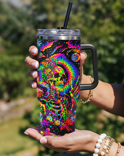 HIPPIE SKULL PSYCHEDELIC TUMBLER  - TLNO2904263