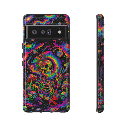 HIPPIE SKULL PSYCHEDELIC PHONE CASE  - TLNO2904262