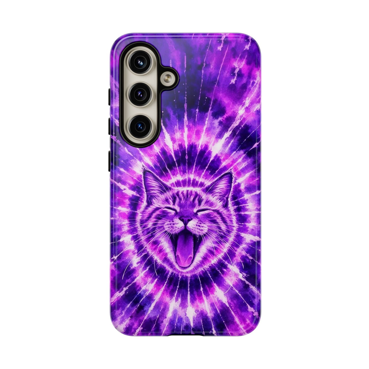 CAT PURPLE SWIRL PHONE CASE  - TLHN1504263