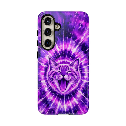 CAT PURPLE SWIRL PHONE CASE  - TLHN1504263