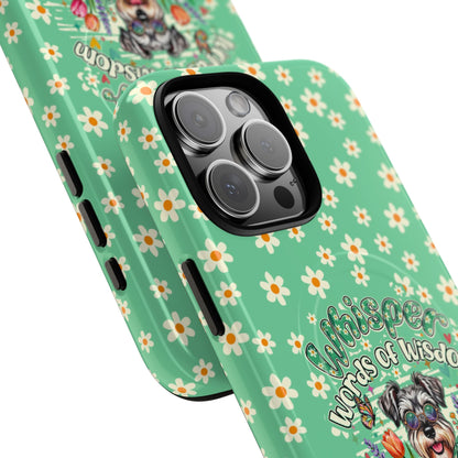 WHISPER WORDS OF WISDOM LET IT BE SCHNAUZER MAGNETIC PHONE CASE - TY0405261