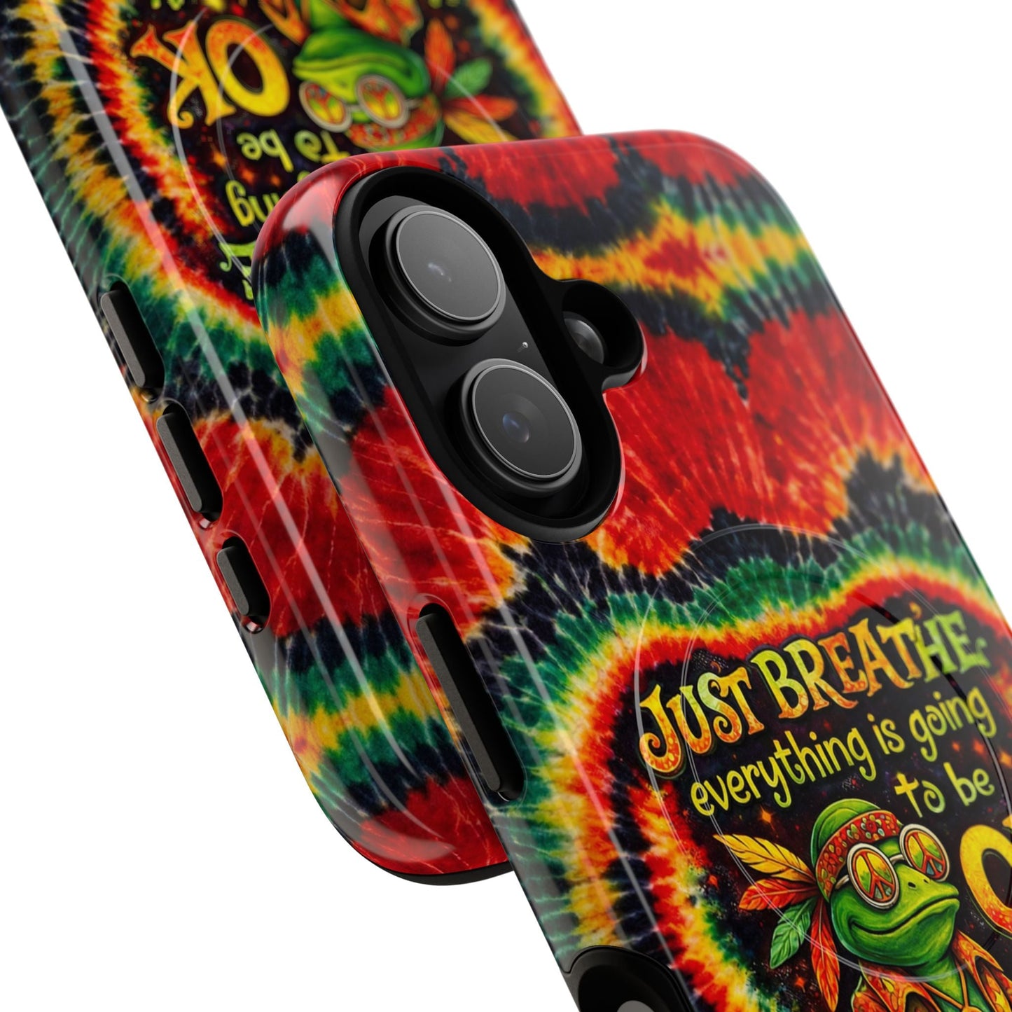JUST BREATHE FROG SWIRL MAGNETIC PHONE CASE - KMTM2304262