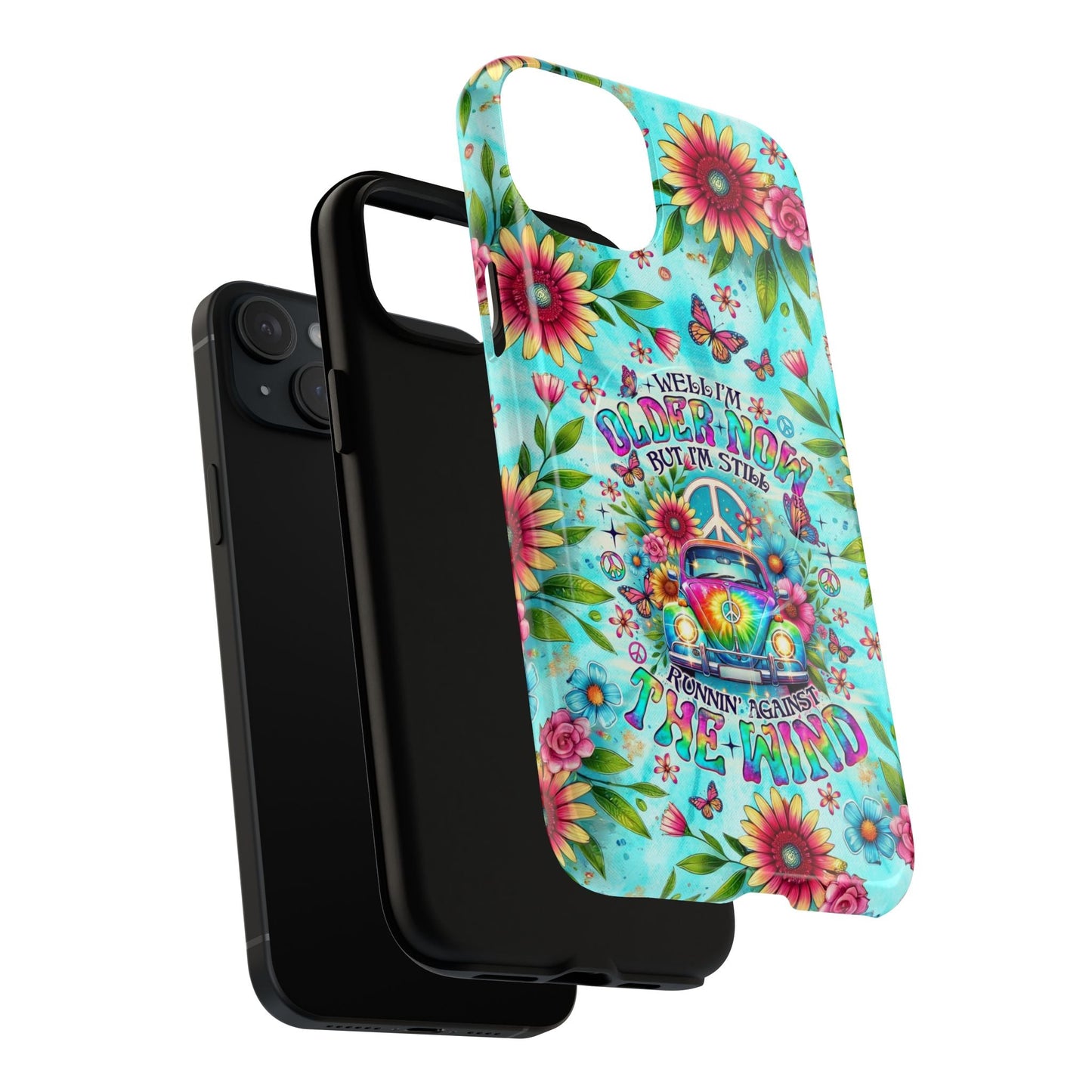 RUNNING AGAINST THE WIND CAR TIE DYE MAGNETIC PHONE CASE - TLNO1804254