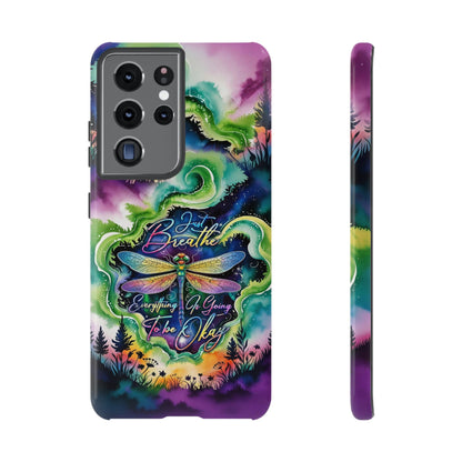 JUST BREATH DRAGONFLY  PHONE CASE  - TLHG2304264