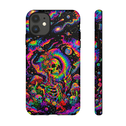 HIPPIE SKULL PSYCHEDELIC PHONE CASE  - TLNO2904262