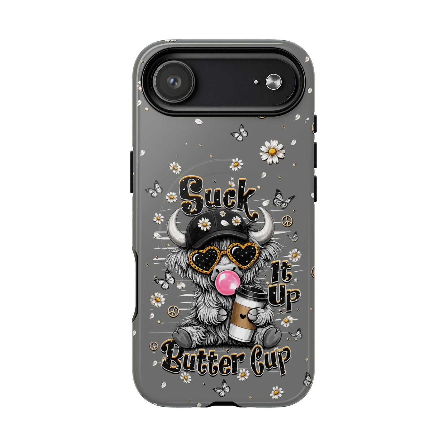 SUCK IT UP BUTTERCUP COW MAGNETIC PHONE CASE  - TLHN0806263