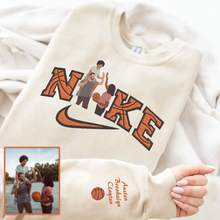 Load image into Gallery viewer, Personalized Embroidered Basketball Hoodie Sweatshirt T-Shirt
