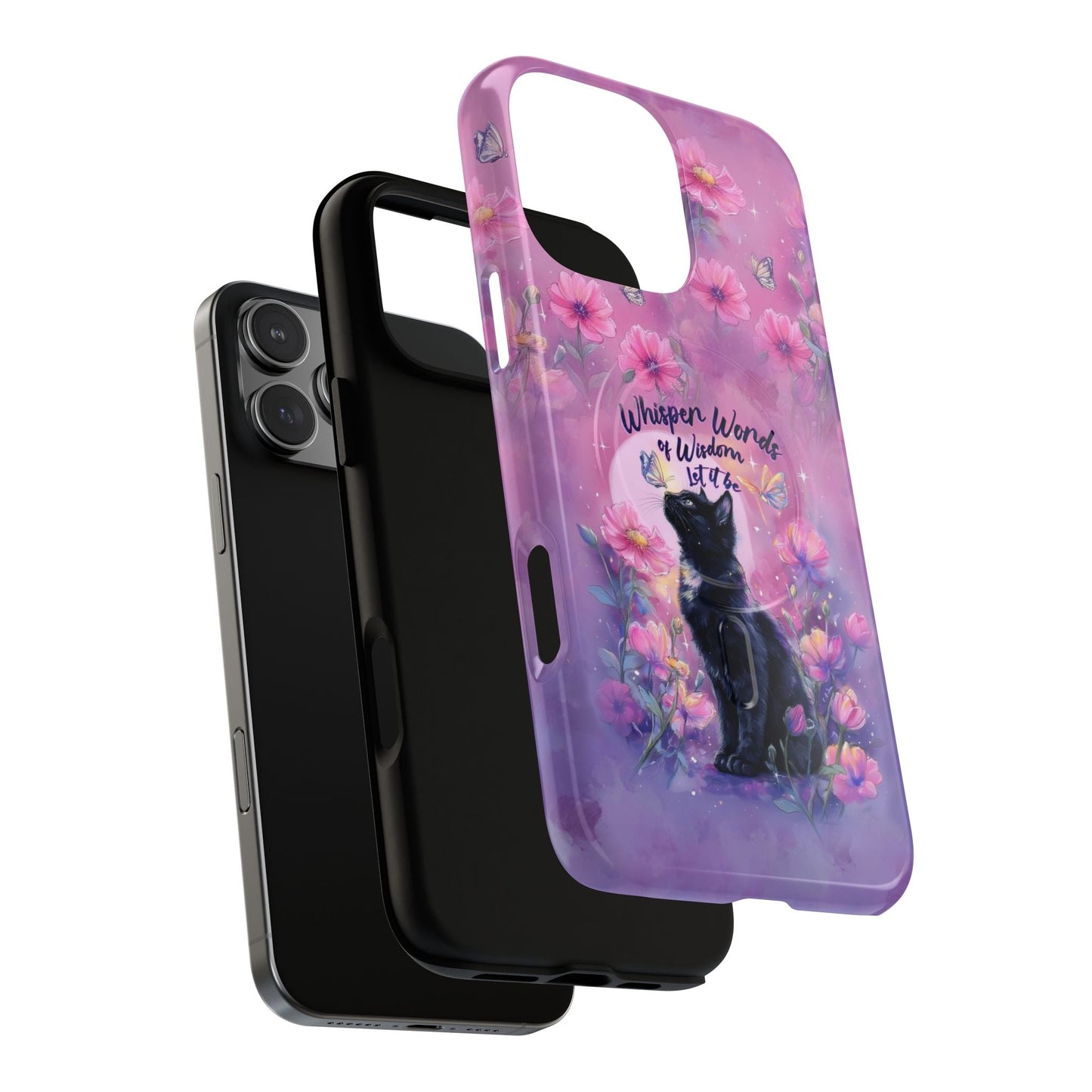 WHISPER WORDS OF WISDOM LET IT BE CAT MAGNETIC PHONE CASE - TLHG2605264